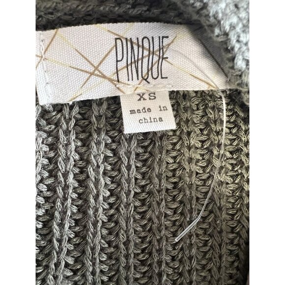 Pinque Jamelya Ribbon Criss Cross Back Cardigan~Size XS~Shaded Moss~New L9 25 - Picture 10 of 12